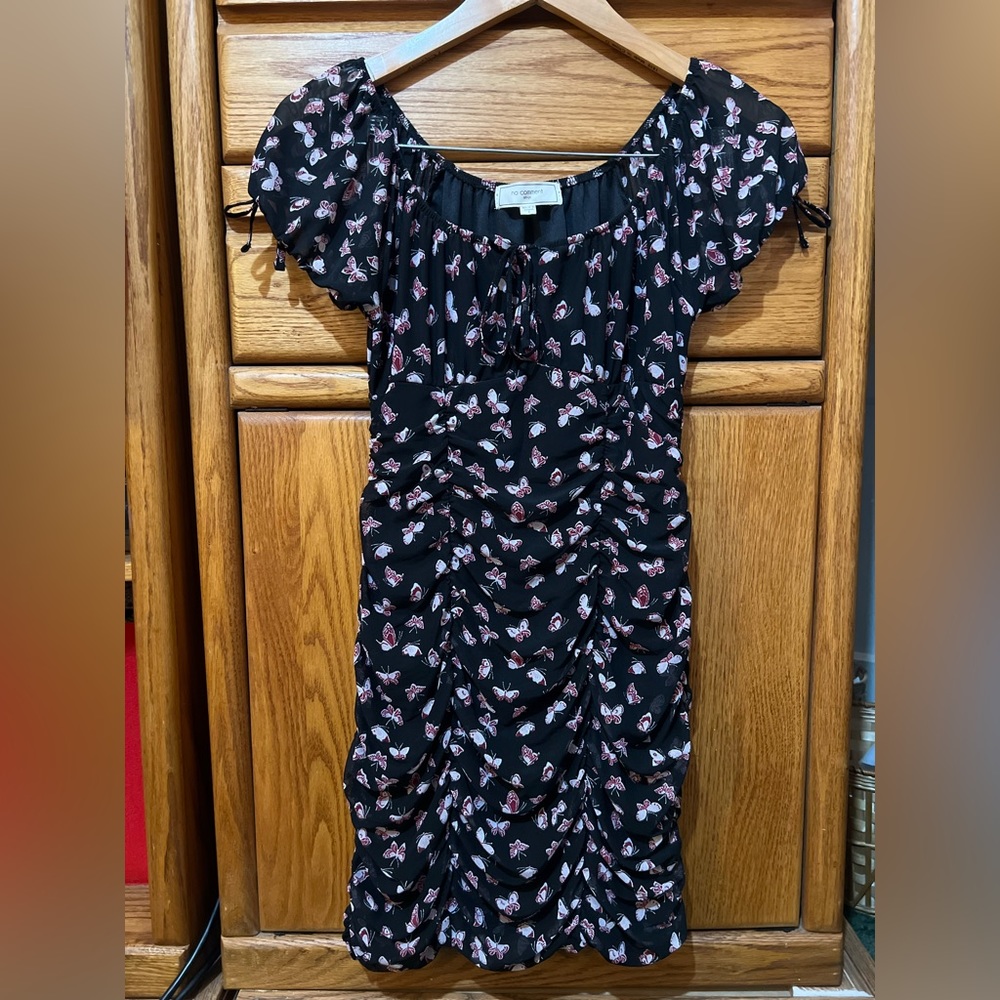 Mesh butterfly dress.